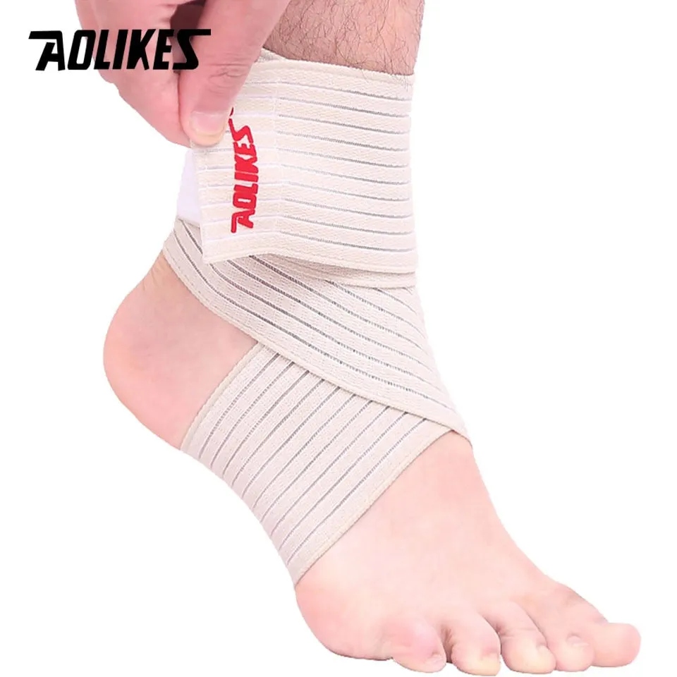 1 Pack Sports Strain Wraps Bandages Elastic Ankle Support Pad Protection Ankle Bandage Guard Gym Protection Strap