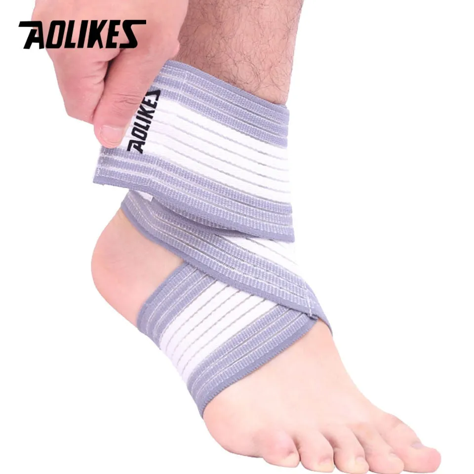 1 Pack Sports Strain Wraps Bandages Elastic Ankle Support Pad Protection Ankle Bandage Guard Gym Protection Strap