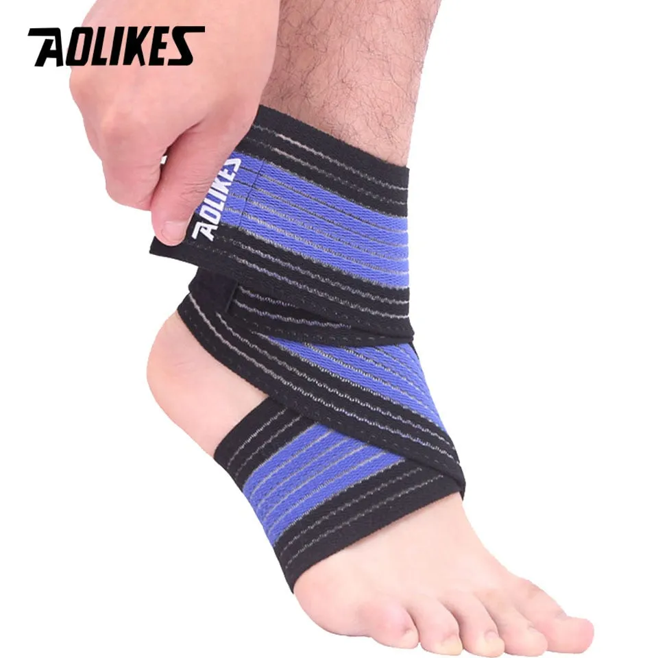 1 Pack Sports Strain Wraps Bandages Elastic Ankle Support Pad Protection Ankle Bandage Guard Gym Protection Strap