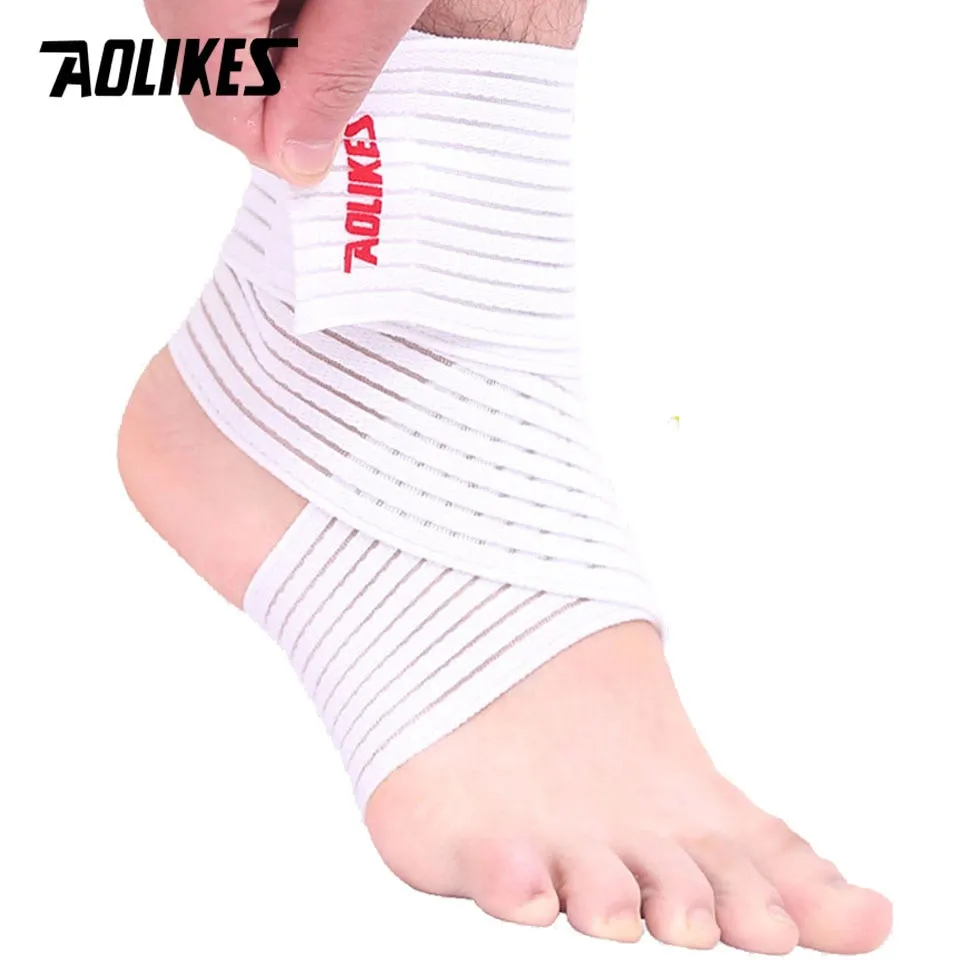 1 Pack Sports Strain Wraps Bandages Elastic Ankle Support Pad Protection Ankle Bandage Guard Gym Protection Strap