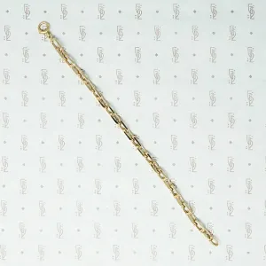 1970s Heavy Link 14k Gold Bracelet