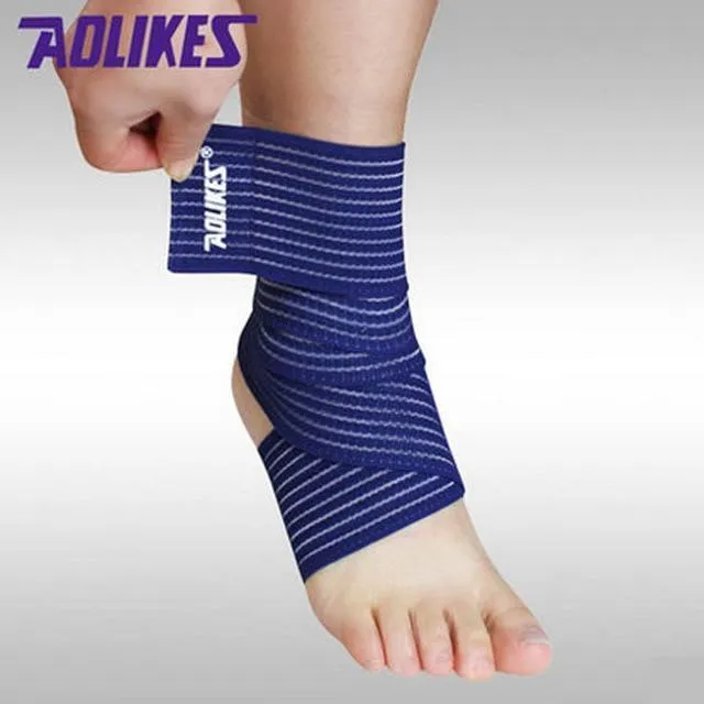 1pcs High Quality Ankle Support Spirally Wound Bandage Volleyball Basketball Ankle Orotection Adjustable Elastic Bands