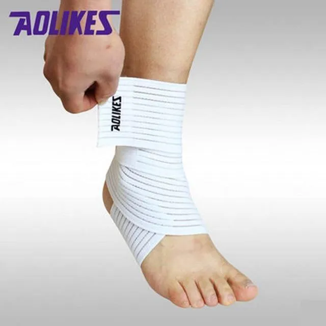 1pcs High Quality Ankle Support Spirally Wound Bandage Volleyball Basketball Ankle Orotection Adjustable Elastic Bands