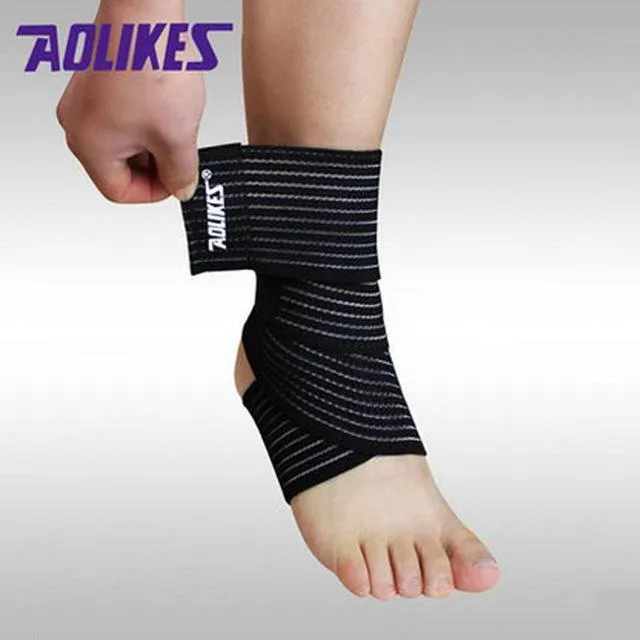 1pcs High Quality Ankle Support Spirally Wound Bandage Volleyball Basketball Ankle Orotection Adjustable Elastic Bands