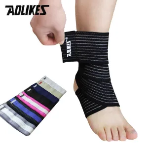 1pcs High Quality Ankle Support Spirally Wound Bandage Volleyball Basketball Ankle Orotection Adjustable Elastic Bands