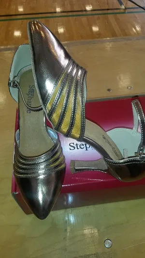 2.5" Cassandra -- Women's Flare Heel Standard Ballroom Shoe -- Bronze