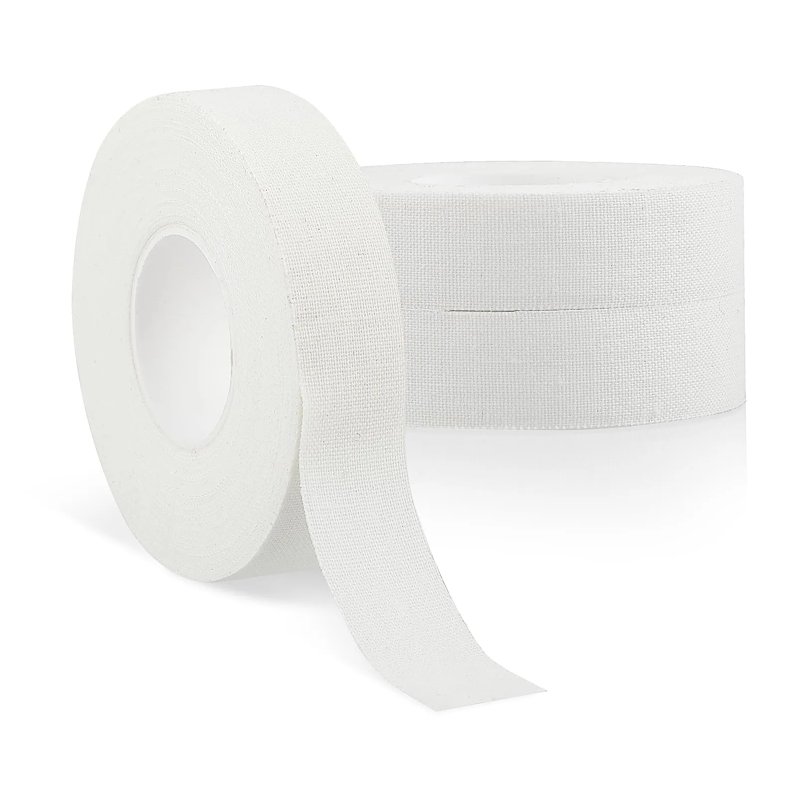 3 Rolls Finger Tape White Extra Strong 0.6-Inch x 32-feet Athletic Tape for Fingers Feet Sweat Volleyball Finger Tape for Outdoor Sports Climbing Football 3