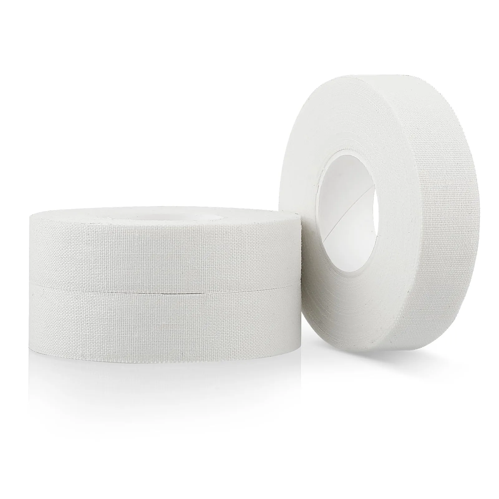 3 Rolls Finger Tape White Extra Strong 0.6-Inch x 32-feet Athletic Tape for Fingers Feet Sweat Volleyball Finger Tape for Outdoor Sports Climbing Football 3