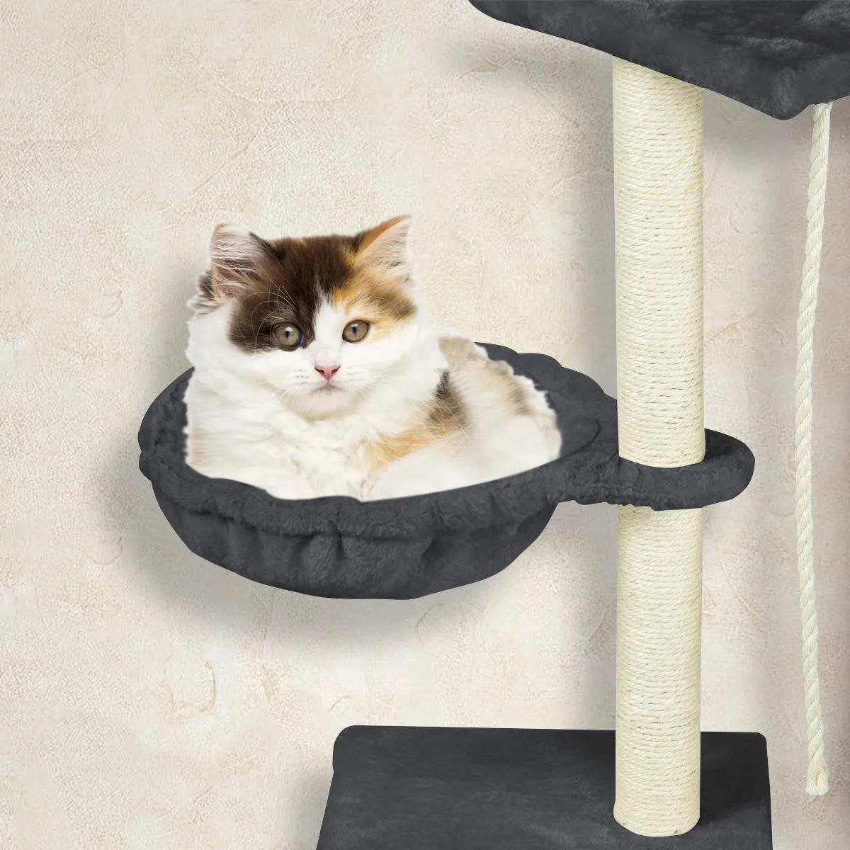 48 inches Multi-Level Cat Climbing Tree Furniture Kittens Activity Tower (Free Gifts)