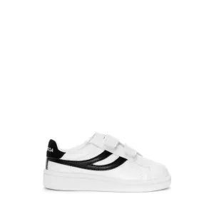 4832 KIDS STRAPS MATCH - Sneakers - Low Cut - Kid unisex - WHITE-BLACK