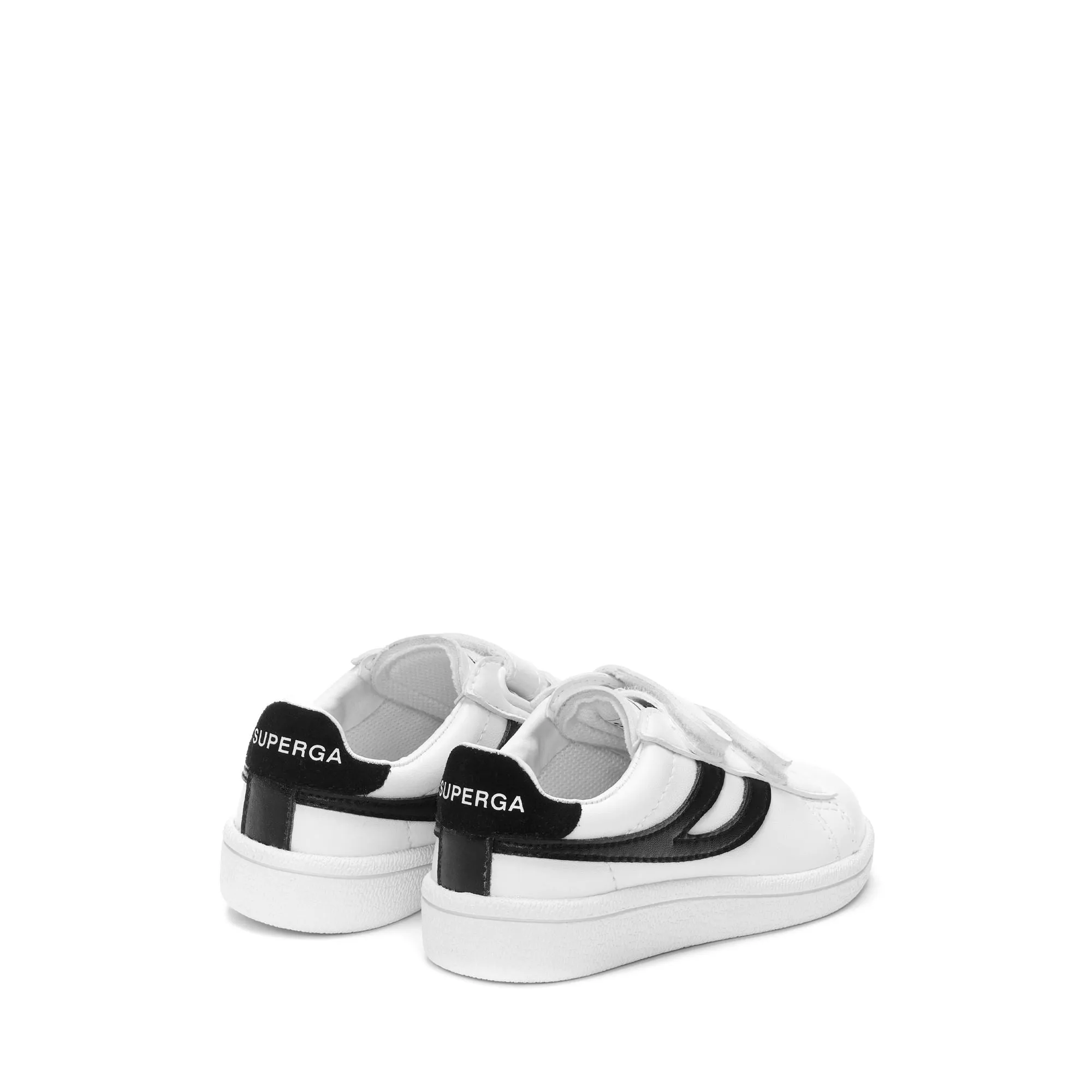 4832 KIDS STRAPS MATCH - Sneakers - Low Cut - Kid unisex - WHITE-BLACK