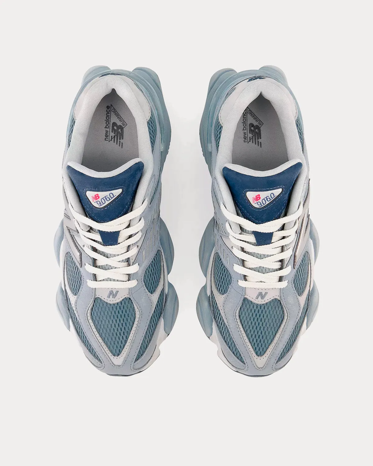 9060 Arctic Grey / Steel / Silver Metallic Low Top Sneakers