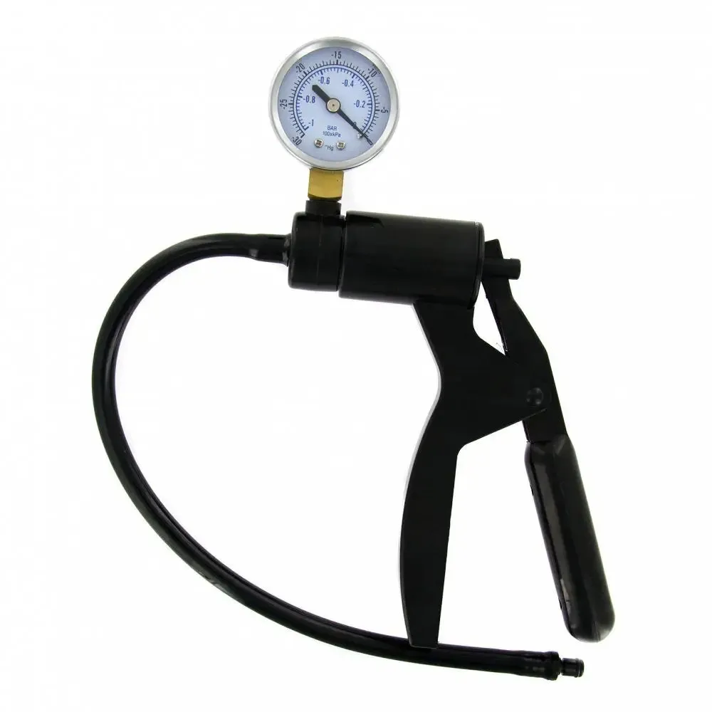 9.5-inch Size Matters Clear Penis Pump with Cock Strap for Him