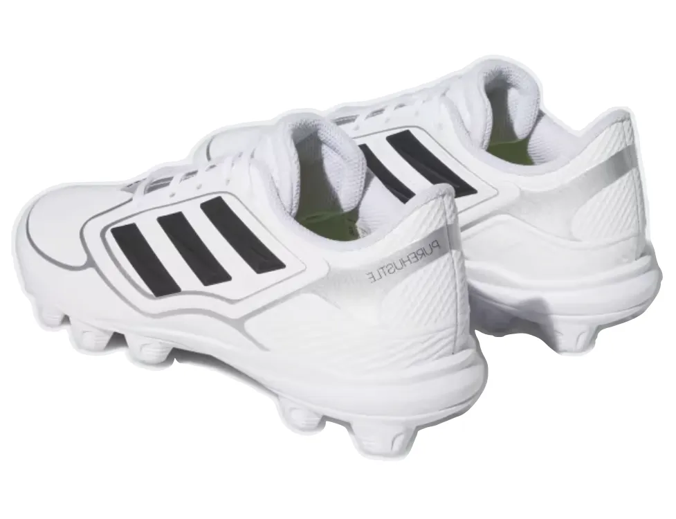 Adidas Ladies' PureHustle 3 MD Cleats - White