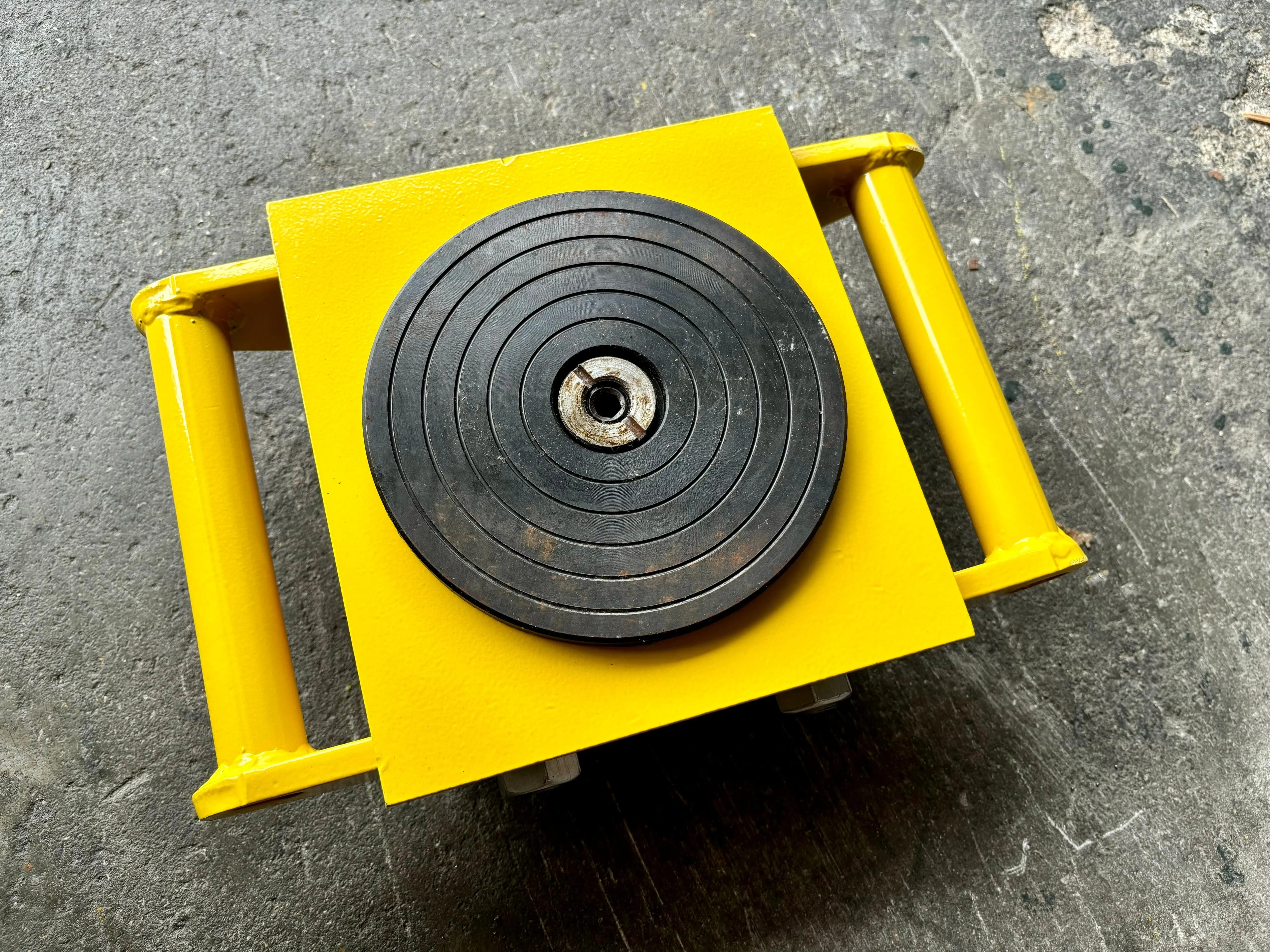 Aiko 6 Ton Heavy Duty Steering (Swivel) Roller Mover Skates with Nylon Wheels | Model : PT-CRA6