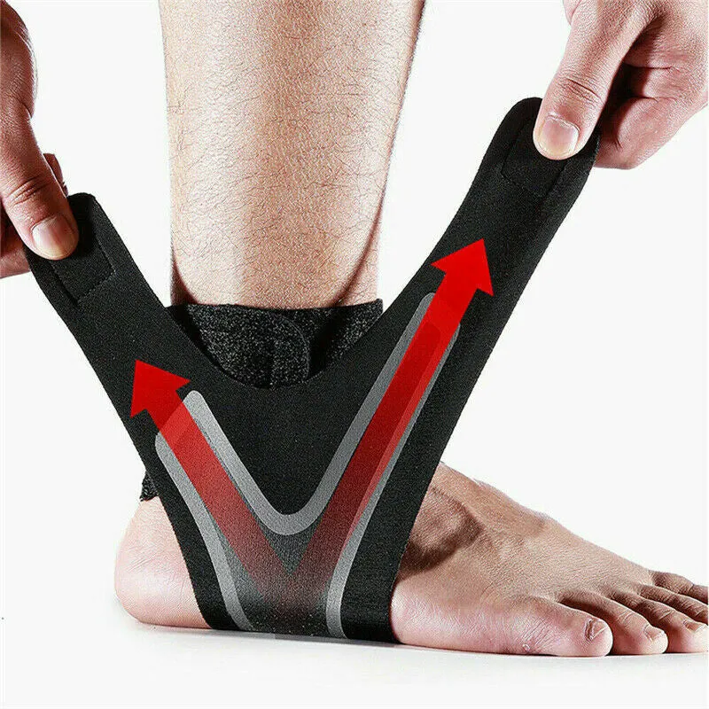 Ankle Brace Support Compression Sleeve Plantar Fasciitis Pain Relief Foot Wrap