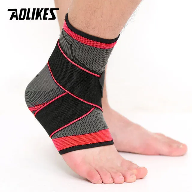 AOLIKES 1PCS 3D Weaving Elastic Nylon Strap Ankle Support.