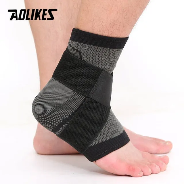 AOLIKES 1PCS 3D Weaving Elastic Nylon Strap Ankle Support.