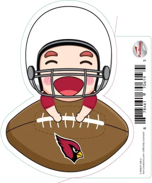 Arizona Cardinals 3in Decal Anime Football Player - Football
