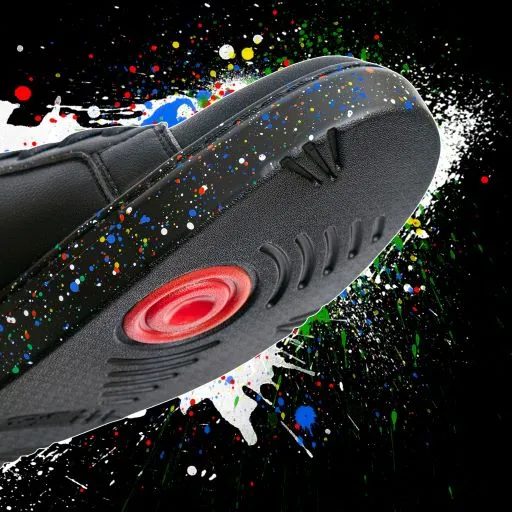 Ataca -- Unisex Dance Sneaker -- Black/Splatter