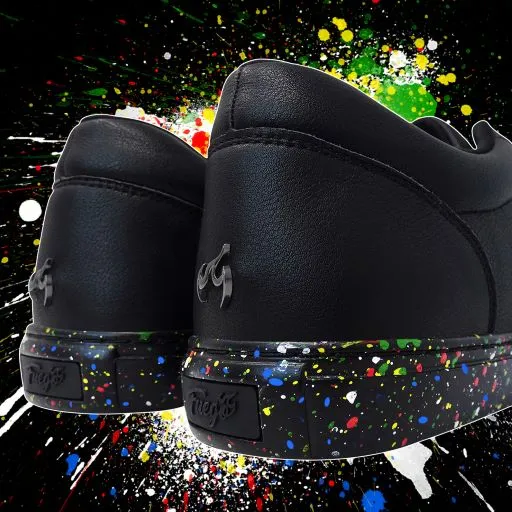 Ataca -- Unisex Dance Sneaker -- Black/Splatter