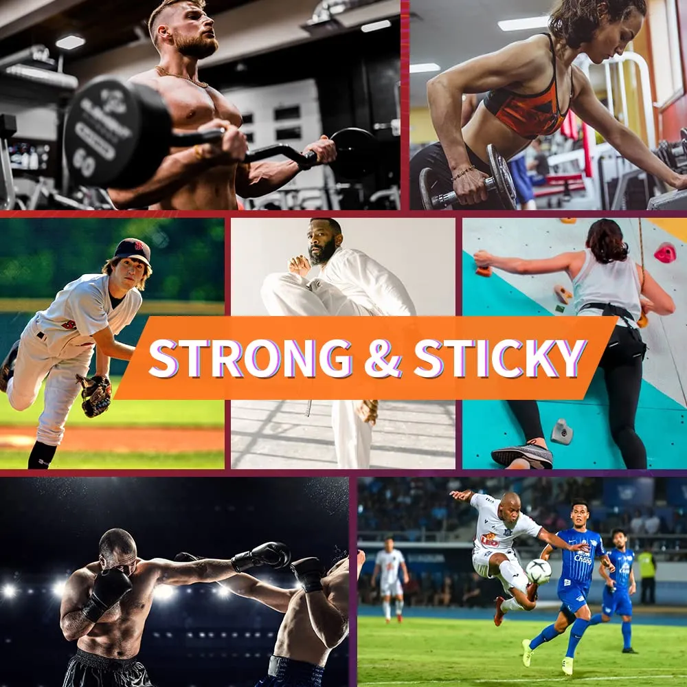 Athletic Tape - Medical Tape - Ankle Tape - Sfuchin 2 Pack 1.5" X 15 Yard Sports Tape - Strong Easy Tear NO Sticky Residue for Wrist Tape Baseball Arms Football Climbing Boxing Lacrosse Hockey Stick