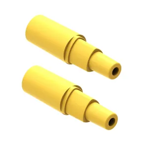 BabyValley New Version Backflow 2 pcs Adapter for Spectra S1, Spectra S2, Spectra 9 Plus Pump to Use with Medela Breastshield Parts; Connects Between Medela Flange and Spectra Backflow Protector (yellow)