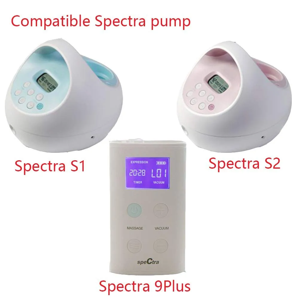 BabyValley New Version Backflow 2 pcs Adapter for Spectra S1, Spectra S2, Spectra 9 Plus Pump to Use with Medela Breastshield Parts; Connects Between Medela Flange and Spectra Backflow Protector (yellow)