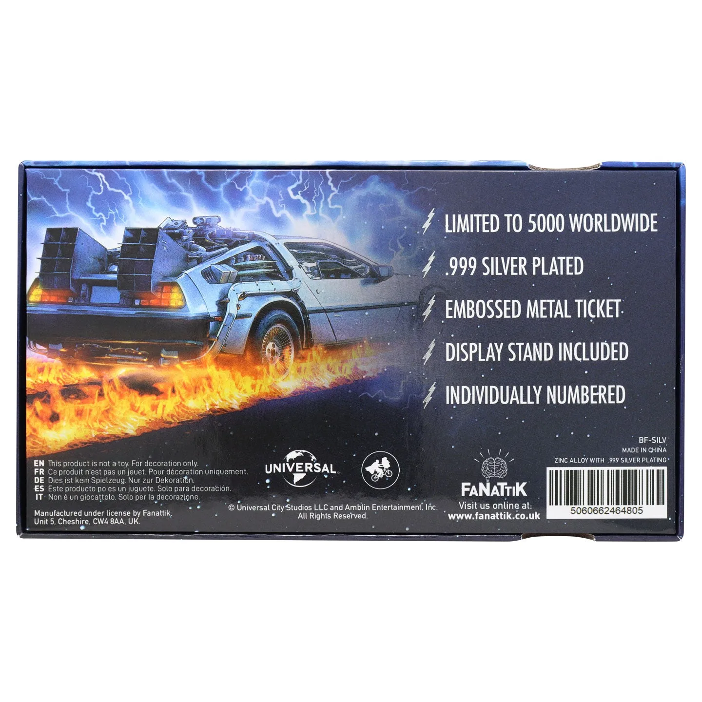 Back To The Future Limited Edition .999 Silver Plated Enchantment Under the Sea Dance Ticket