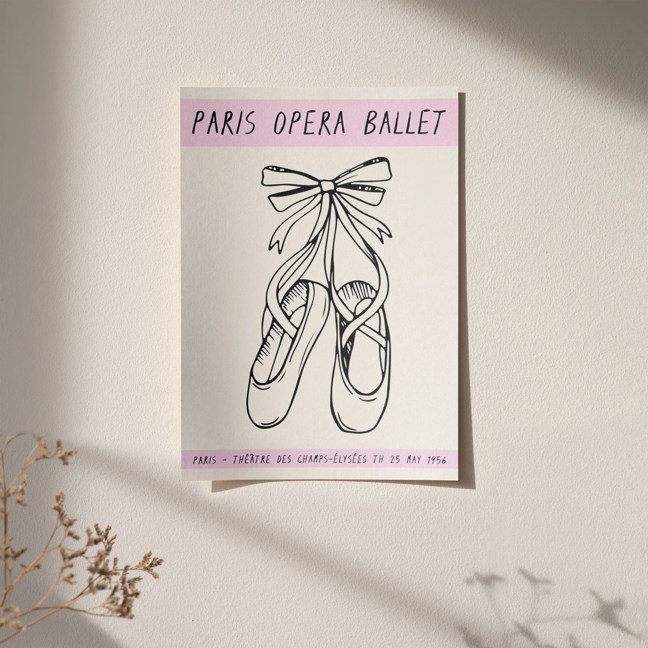 Ballet Pointe Shoes Poster