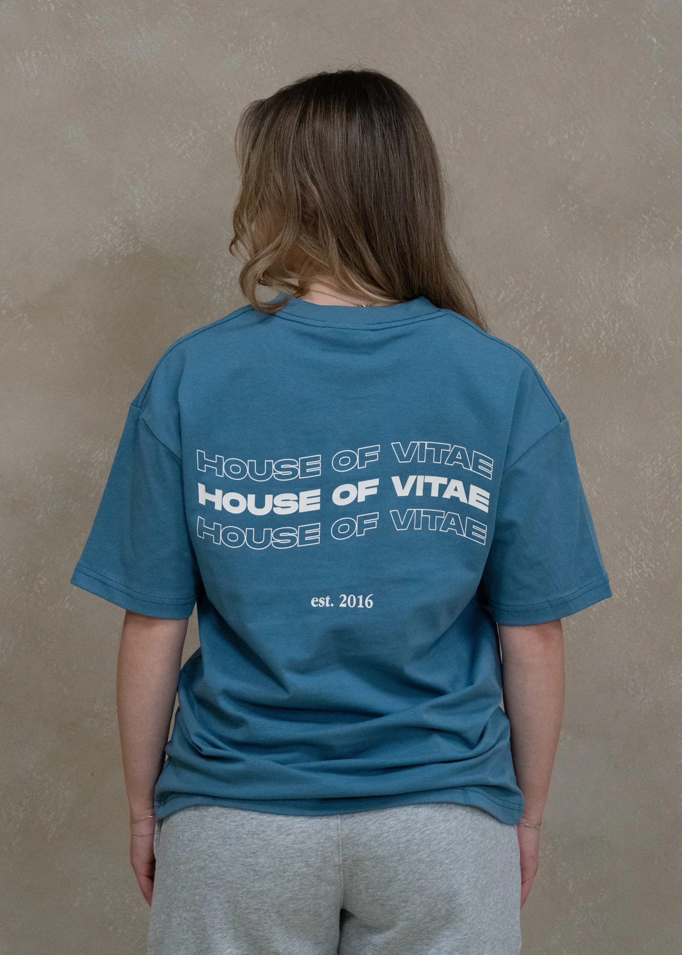 Beyond Limits Oversized Pump T-Shirt Blue