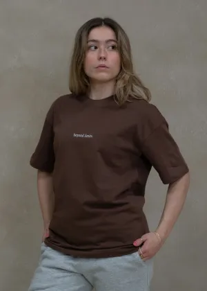 Beyond Limits Oversized Pump T-Shirt Brown
