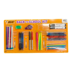 BIC Ultimate Back to School Kit Assorted School Supplies (42 Count)