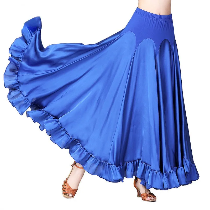 Big Swing Ruffle Ballroom Dance Skirt