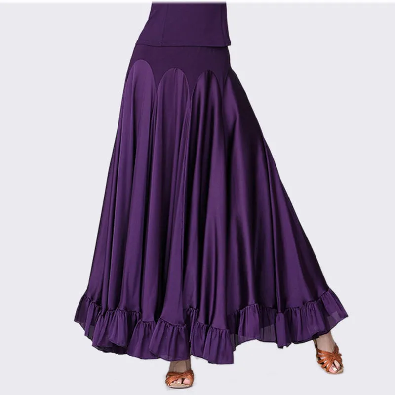 Big Swing Ruffle Ballroom Dance Skirt