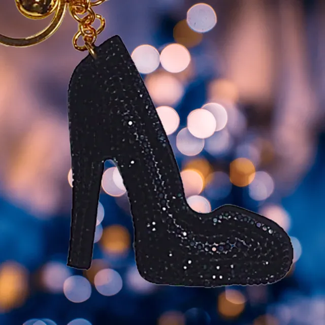 BLACK PUMP KEY CHAIN