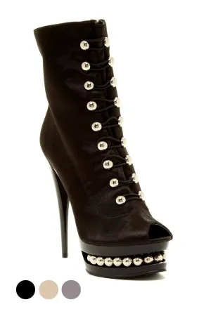 BLAKEE Luxe Satin Glamour Heels