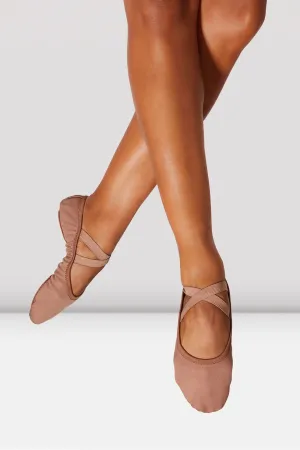 Bloch - Children’s Performa Stretch Canvas Ballet Shoes - Child (S0284G) - Coffee
