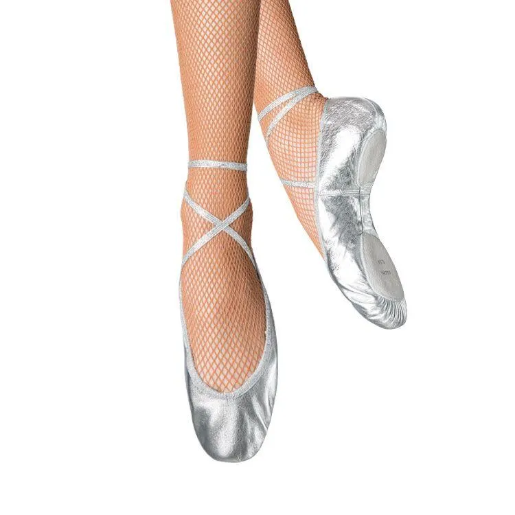 BLOCH - Low Vamp Ballet Shoe Adults / Split Sole / Leather/ Silver