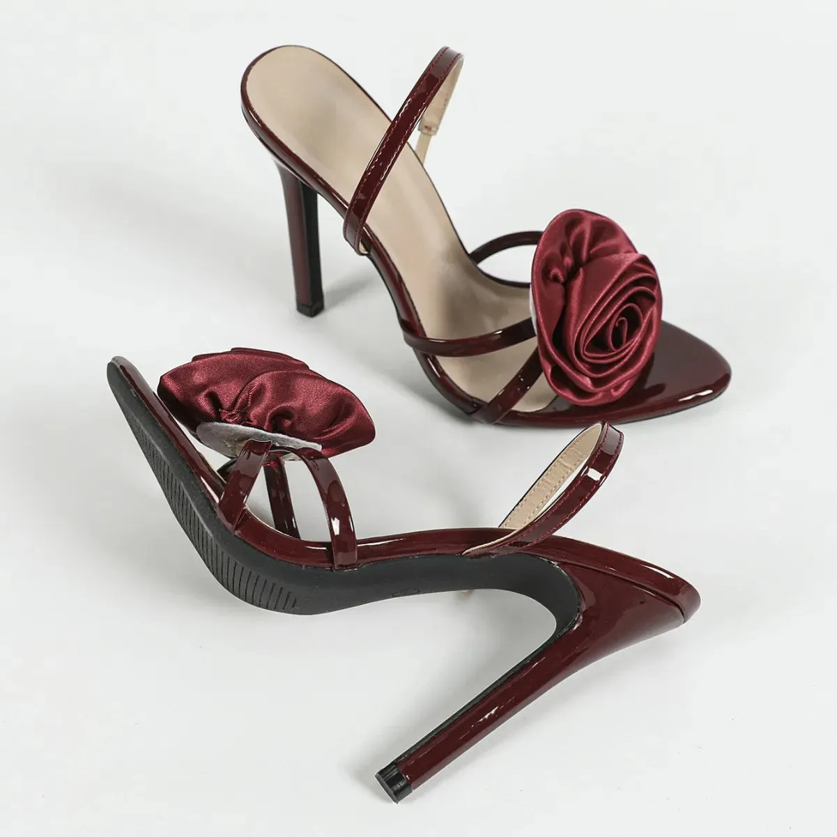 Burgundy High Heels