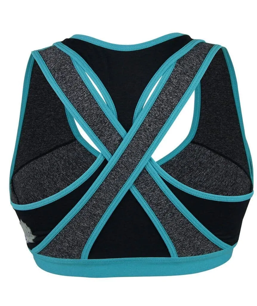 Cake Maternity Lotus Yoga & Hands Free Pumping B-Dd Cup Wire-Free Bra - Teal