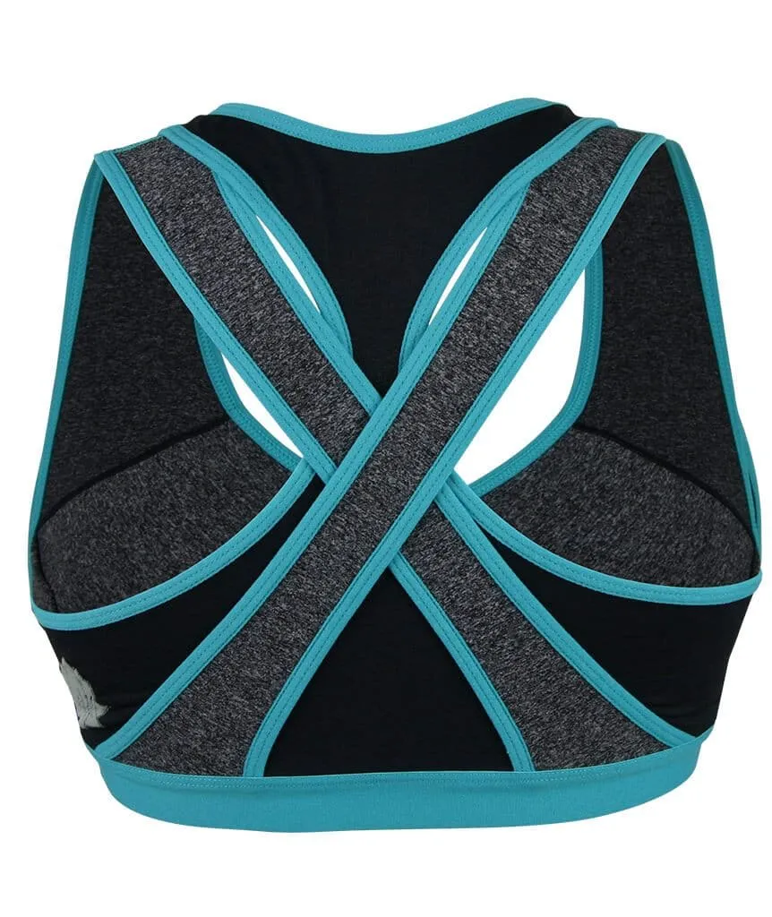 Cake Maternity Lotus Yoga & Hands Free Pumping B-Dd Cup Wire-Free Bra - Teal