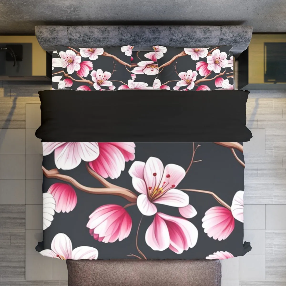 Cherry Blossom Four-piece Duvet Cover Set