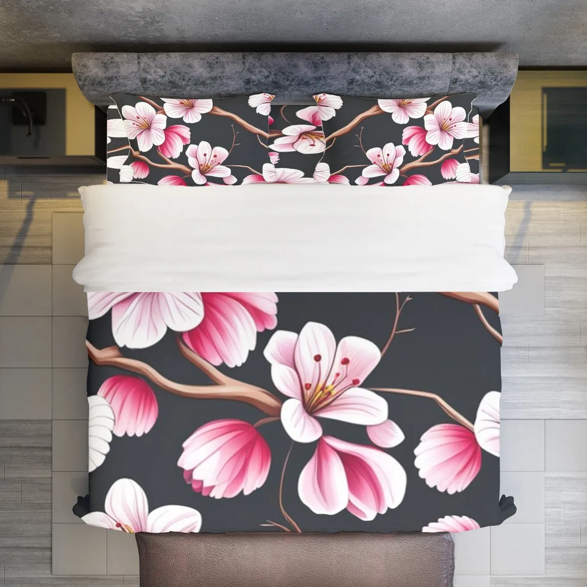 Cherry Blossom Four-piece Duvet Cover Set