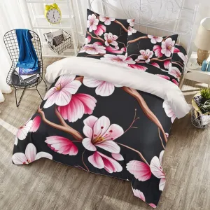 Cherry Blossom Four-piece Duvet Cover Set