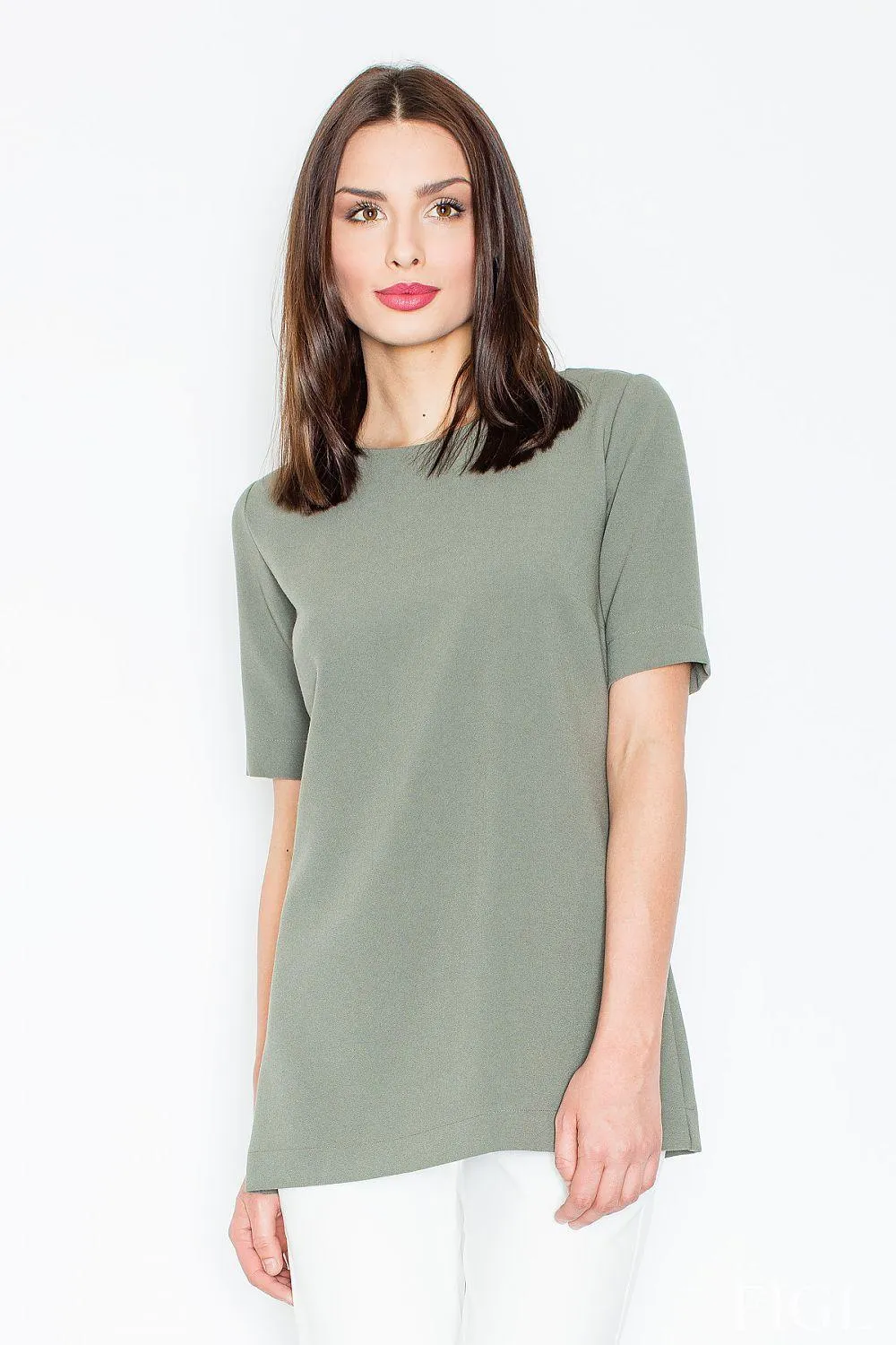 Chic Cut-Out Back Knit Blouse for Sophisticated Occasions