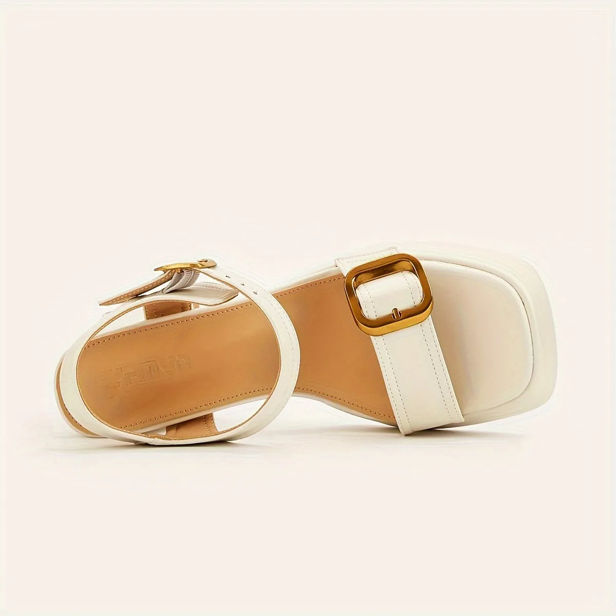 Chic Women's Sandals | Block Heel Shoes With Buckle Strap