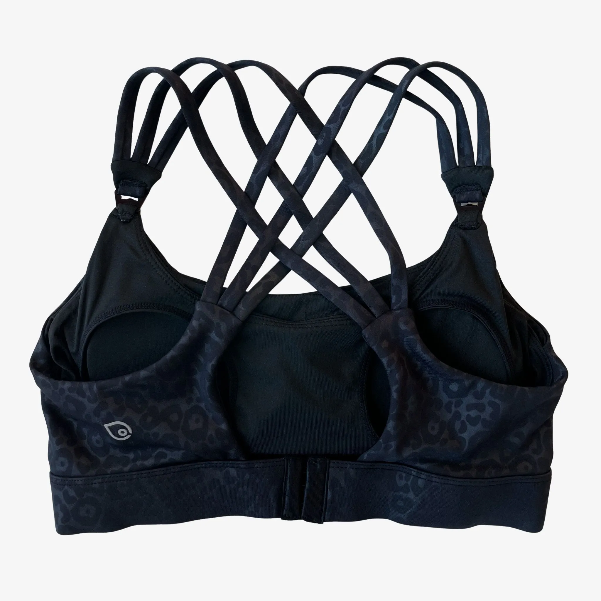 Chloé 3 Running Nursing Sports Bra (Black Cheetah)