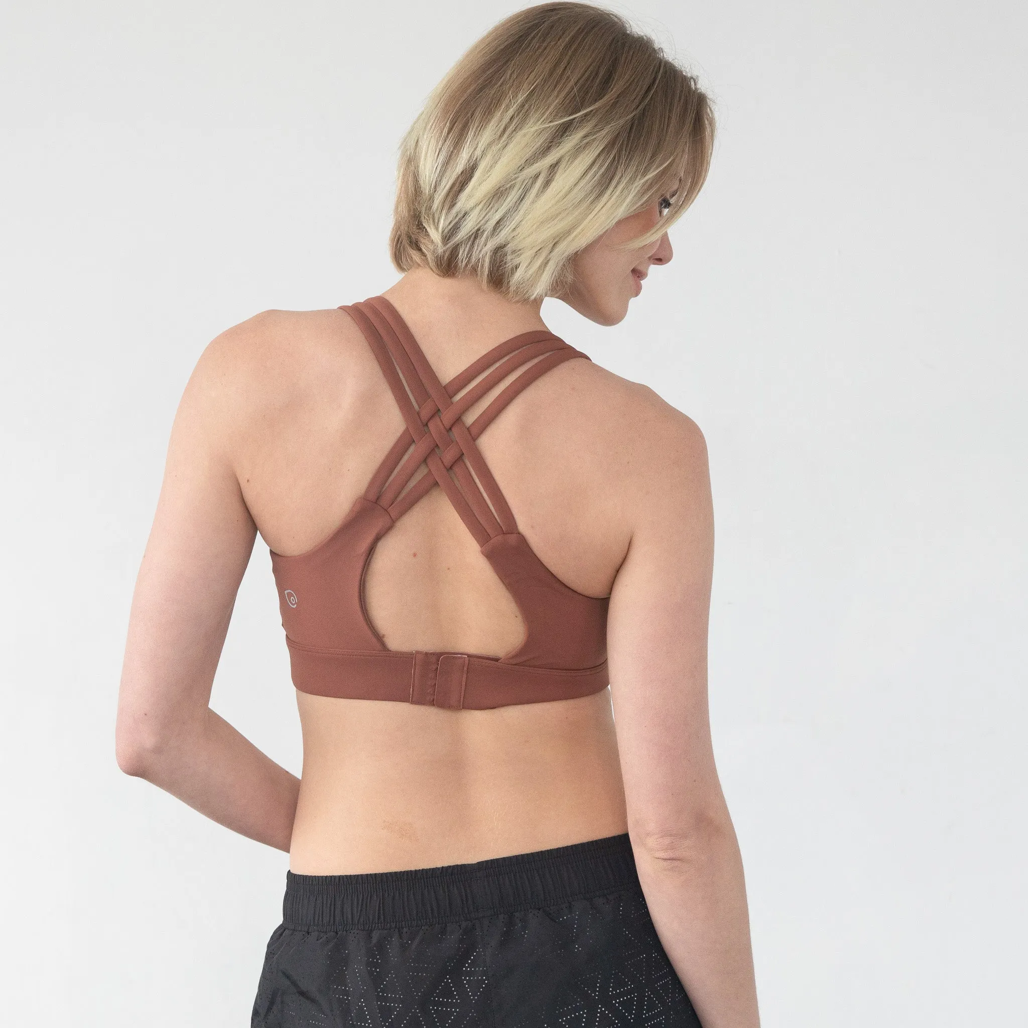 Chloé 3 Running Nursing Sports Bra (Rust)