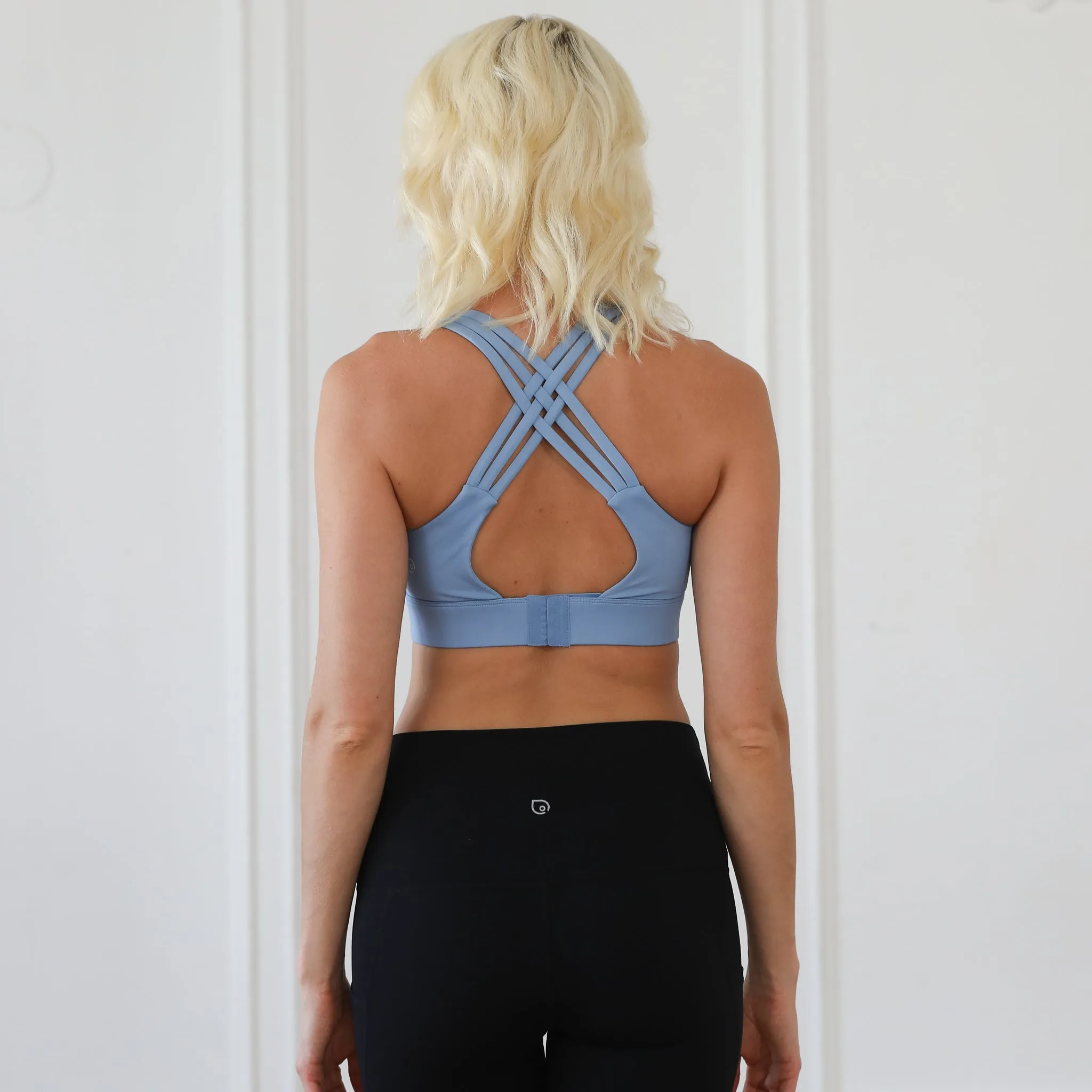 Chloé 3 Running Nursing Sports Bra (Tile Blue)